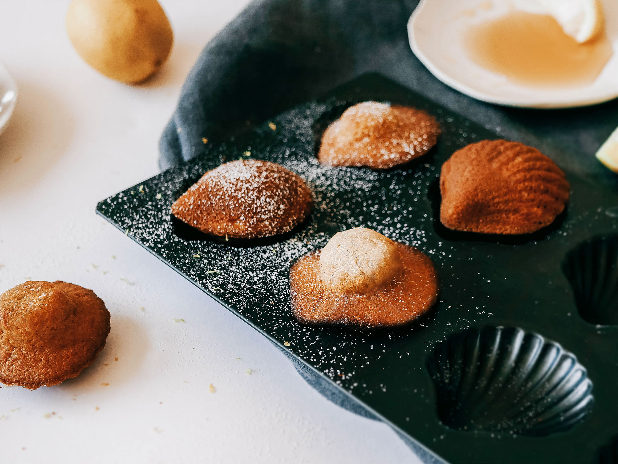 Madeleines au sucre muscovado