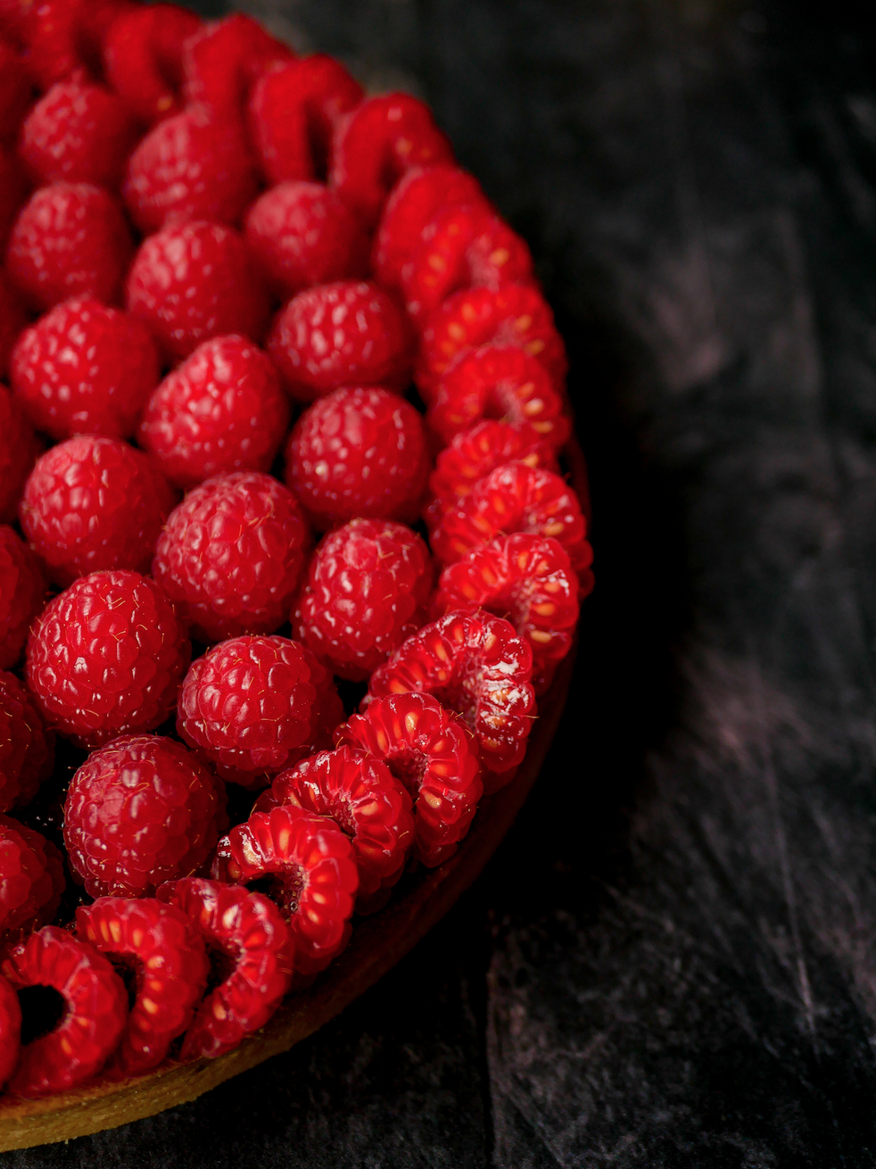 Tarte aux framboises