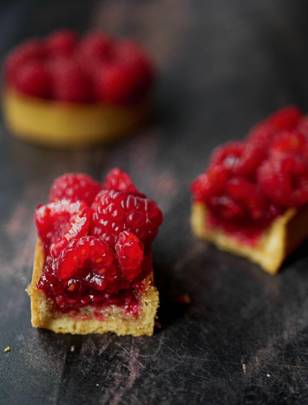 Tarte aux framboises