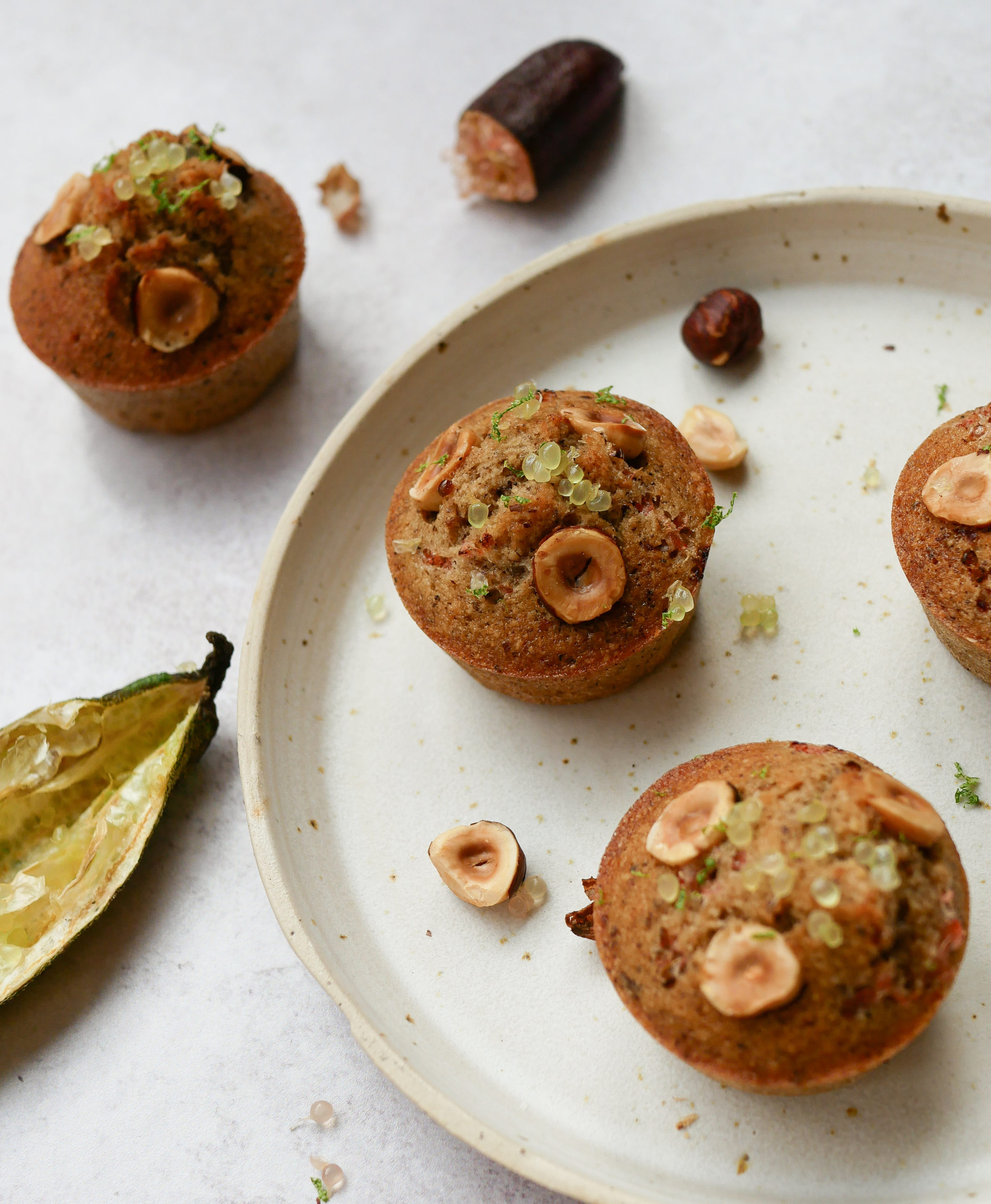 Financiers noisette-citron caviar